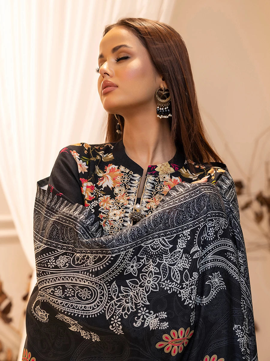 Salitex | Khaddar 24 | K-01 L Black Khaddar