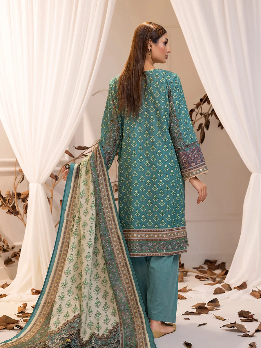 Salitex | Khaddar 24 | K-03 S Green Blue Khaddar