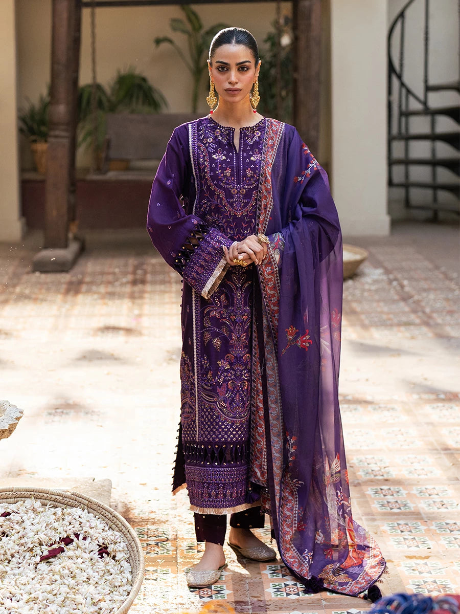 Salitex | Signature Festive Chiffon | SUNW6NO031UT XS Purple Cotton Net