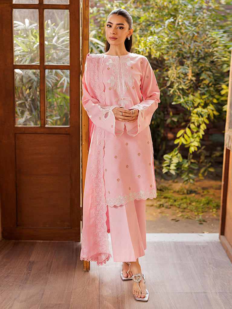 Rajbari | Amari Hybrid Jacquard Edition | Amari Jacquard - 06 XS Pink Jacquard Lawn