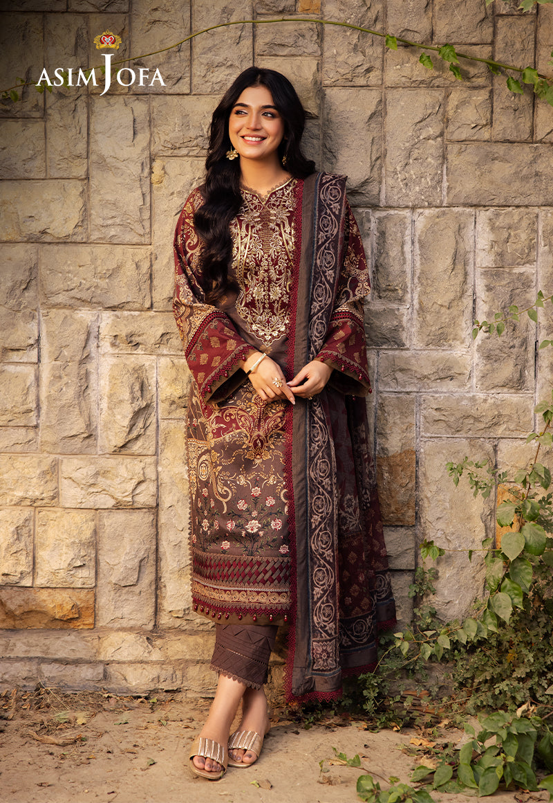 Asim Jofa | Prints Drop 2 | AJUBJ-01 L Gray Lawn