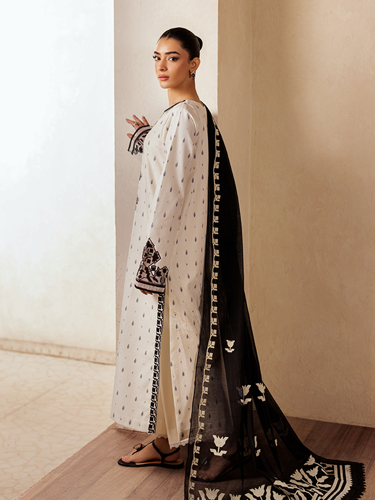 Rajbari | Amari Hybrid Jacquard Edition | Amari Jacquard - 05 S Off White Jacquard Lawn