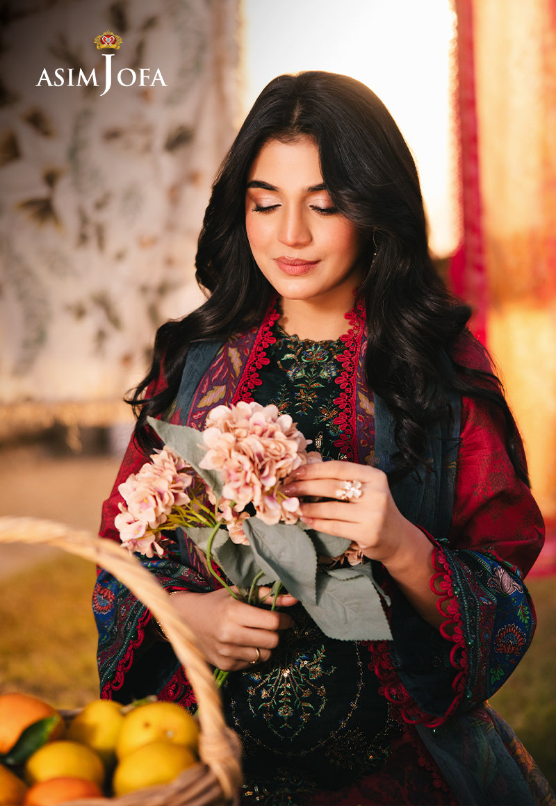 Asim Jofa | Prints Drop 2 | AJUBJ-06 XL Haute Red Lawn