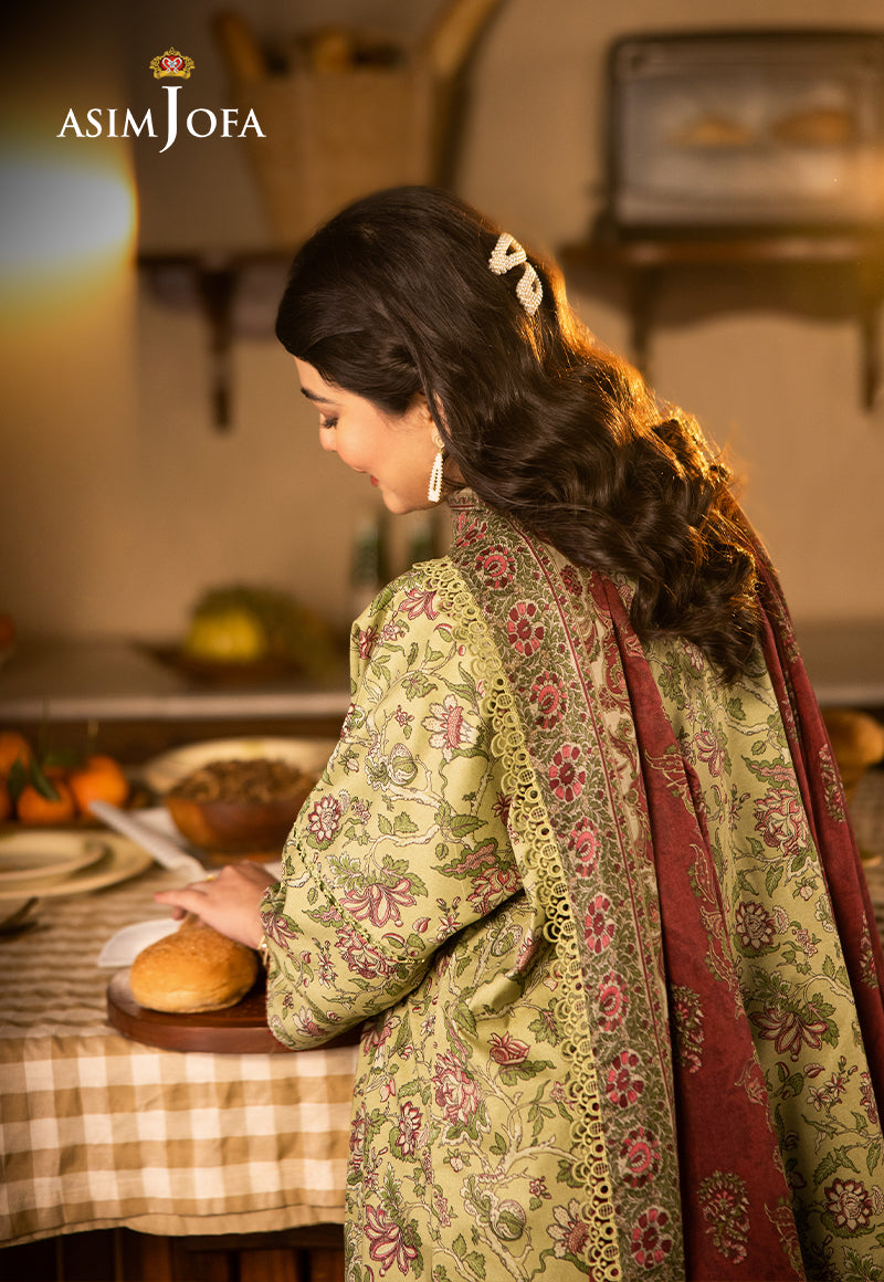 Asim Jofa | Prints Drop 2 | AJUBJ-31 M Pistachio Green Lawn