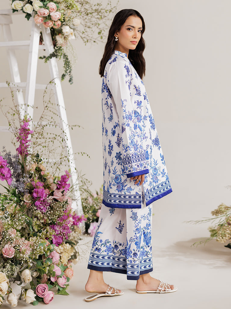 Rajbari | Amal Summer Prints Exclusive | Amal Summer Prints - 12 L White Lawn
