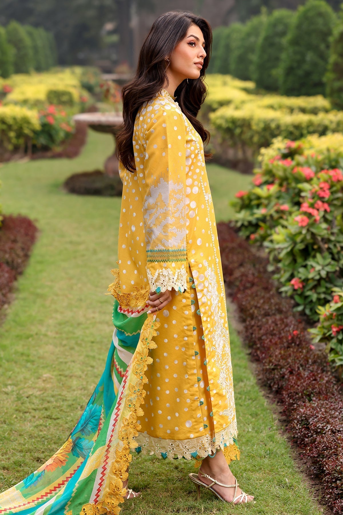 Charizma | Rang e Bahar | CRB5-06 S Mustard Yellow Lawn