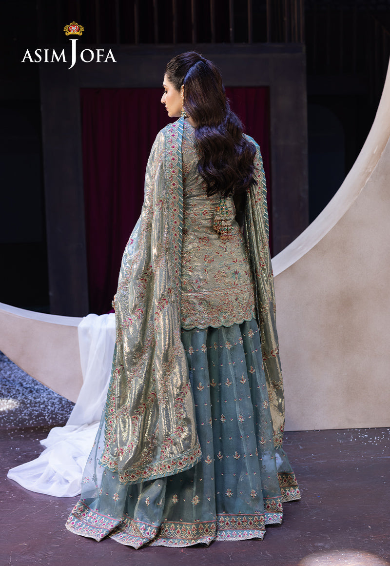 Asim Jofa | Festive Opulence | AJFO-14 S Aqua Chamkeli