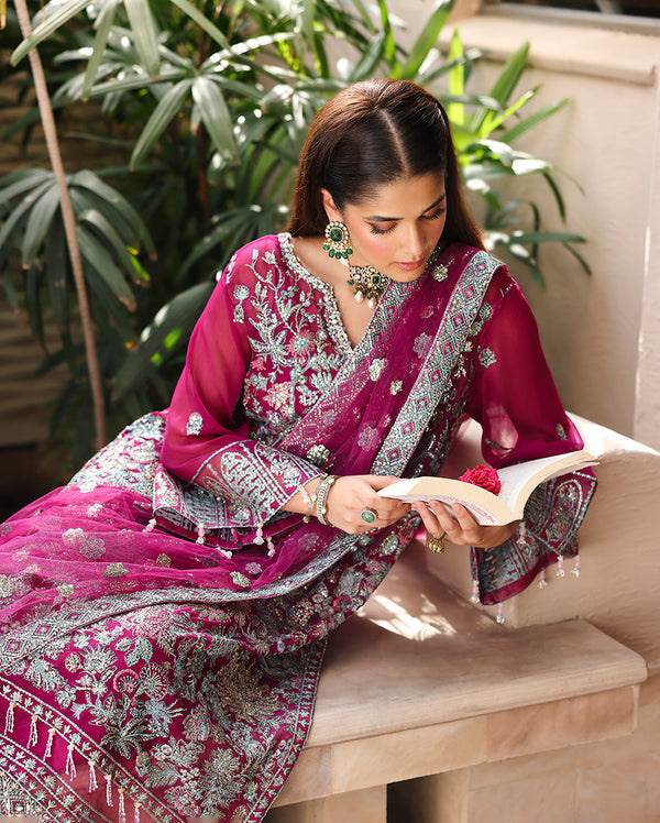 Roheenaz | Aangan Chiffon Collection 25 | Eira - Pakistani Designer Dress - by Roheenaz - Type : Ladies Clothes - 100% Original at Saira Sultan