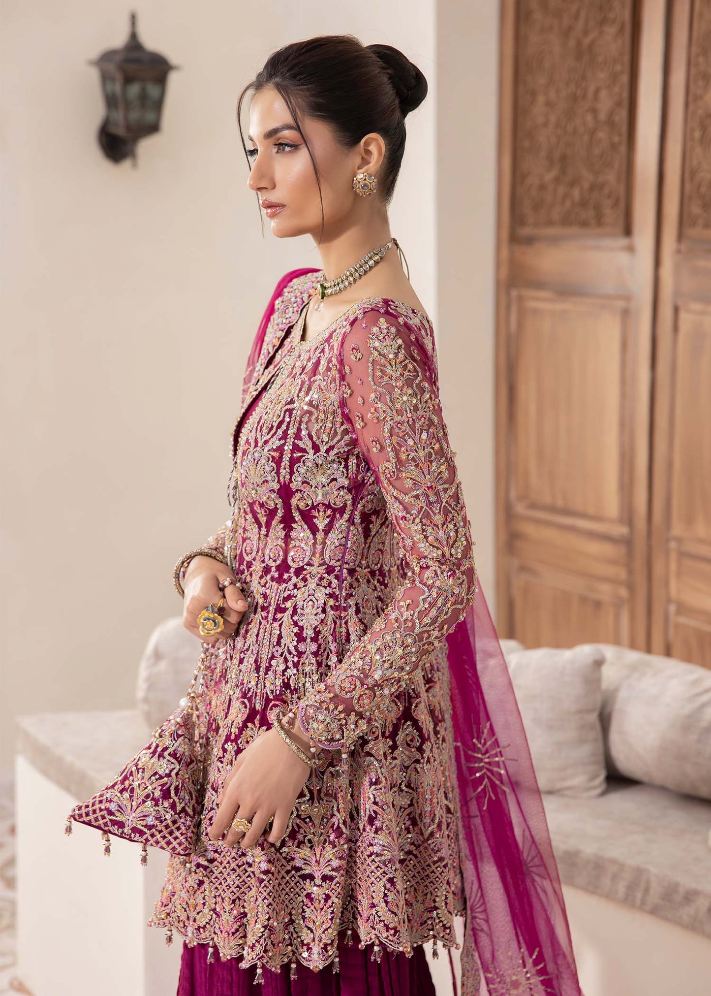 Kanwal Malik | Mirha Eid Luxury Pret 25 | Kaira L Plum Net