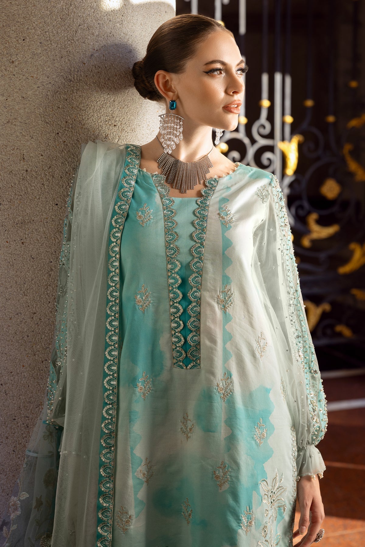 Charizma | Festive Limited Edition 25 | ED5-03 XL Light Ferozi Lawn