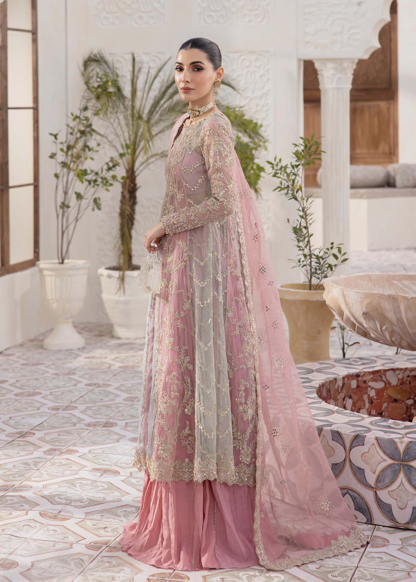 Kanwal Malik | Mirha Eid Luxury Pret 25 | Sanya L Pink Organza