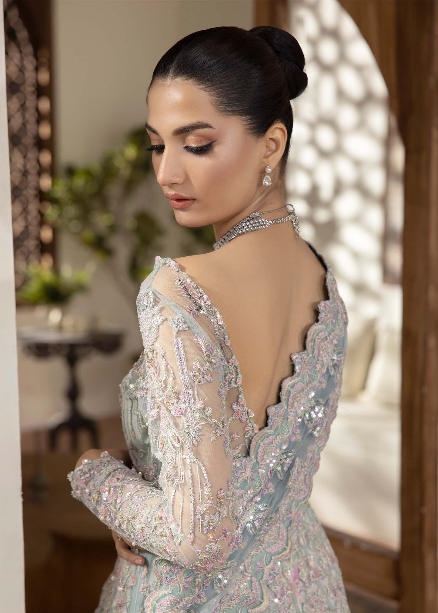 Kanwal Malik | Mirha Eid Luxury Pret 25 | Lily XL Sky Blue Net