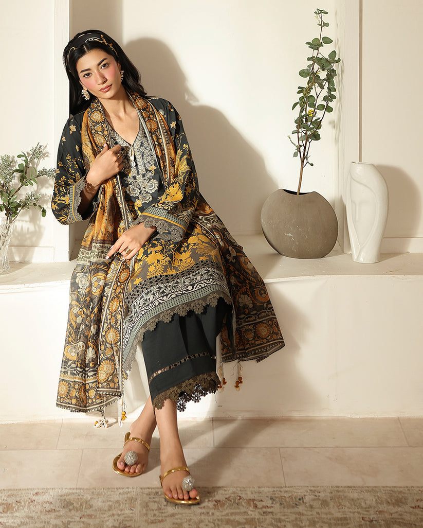 Roheenaz | Pareesa Cambric | Zimal - Pakistani Designer Dress - by Roheenaz - Type : Ladies Clothes - 100% Original at Saira Sultan