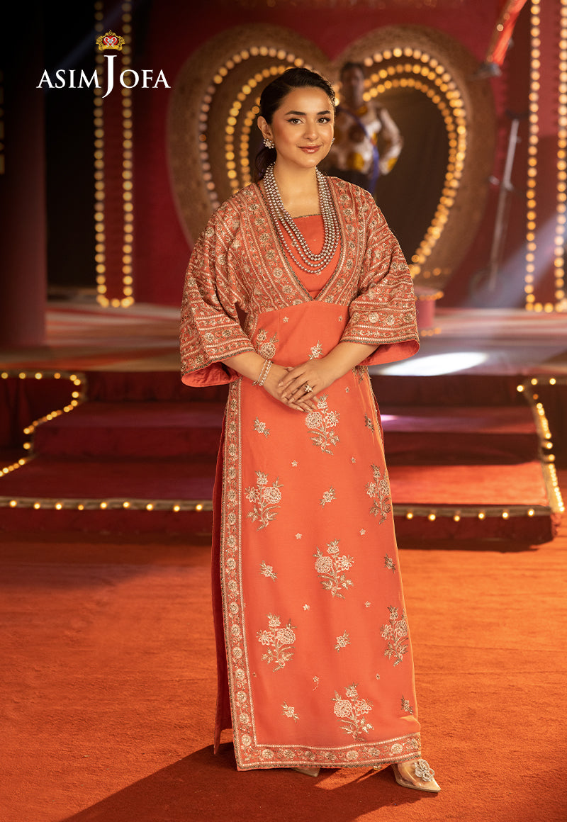 Asim Jofa | Luxury Festive Rejoice | AJLFF-14 XS Orange Chiffon