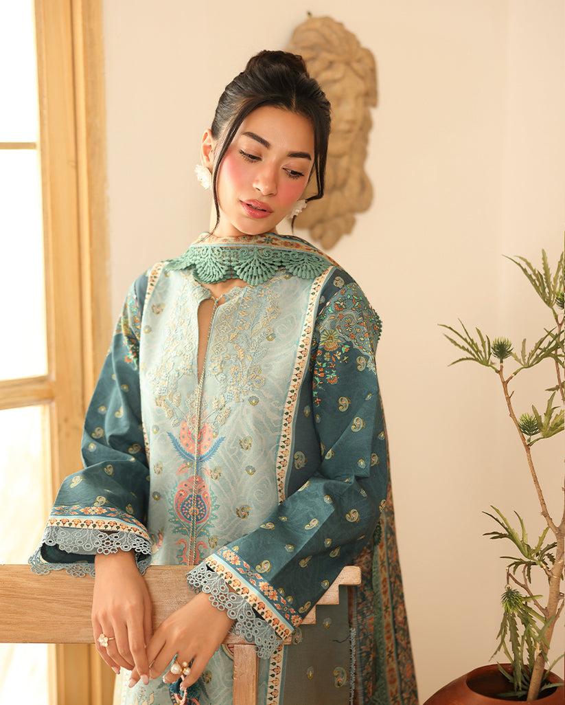 Roheenaz | Pareesa Cambric | Shafia - Pakistani Designer Dress - by Roheenaz - Type : Ladies Clothes - 100% Original at Saira Sultan