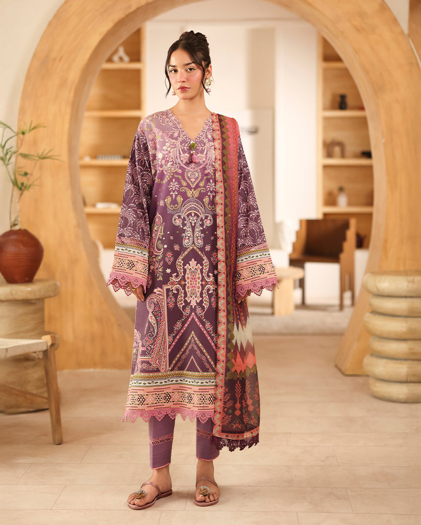 Roheenaz | Pareesa Cambric | Mahveena - Pakistani Designer Dress - by Roheenaz - Type : Ladies Clothes - 100% Original at Saira Sultan