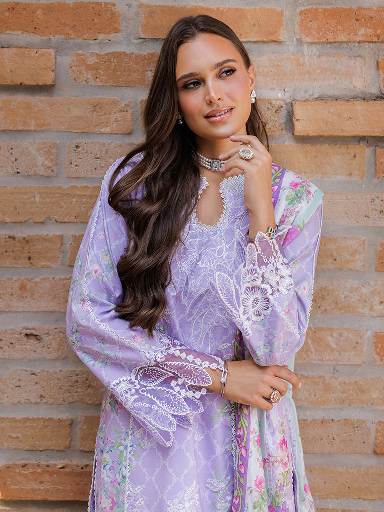 Rajbari | Floral Symphony Lawn 25 | RB-11 L Lilac Lawn