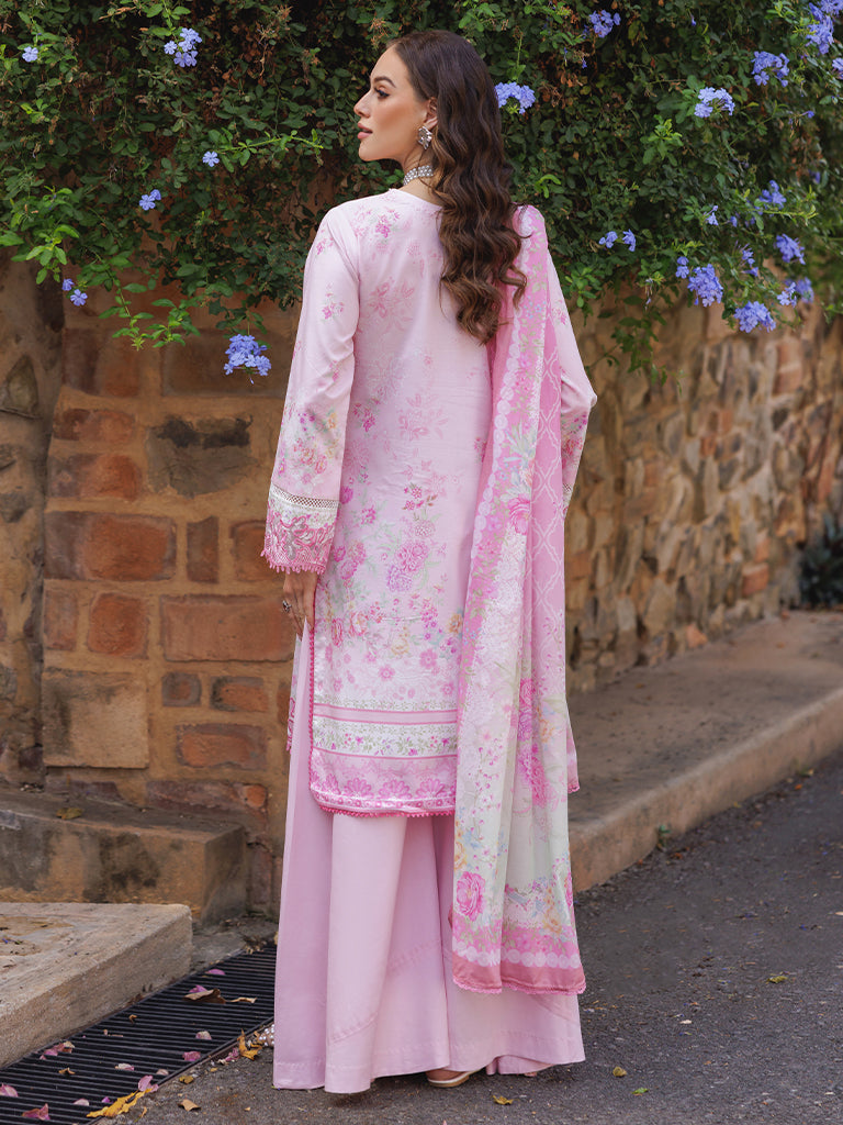 Rajbari | Floral Symphony Lawn 25 | RB-07 S Pink Lawn