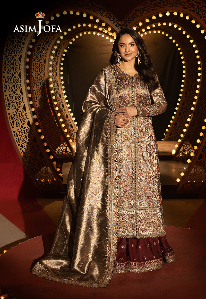 Asim Jofa | Luxury Festive Rejoice | AJLFF-09 M Copper Zari Tissue