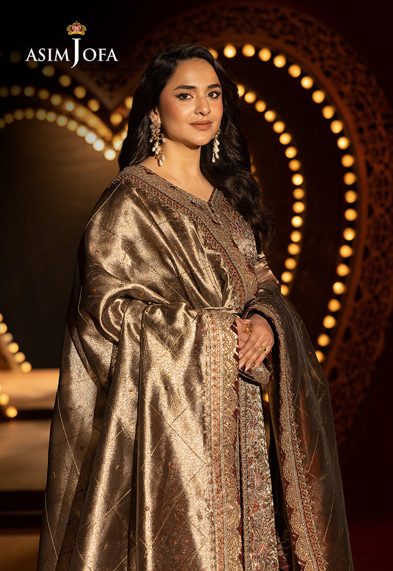 Asim Jofa | Luxury Festive Rejoice | AJLFF-09 L Copper Zari Tissue