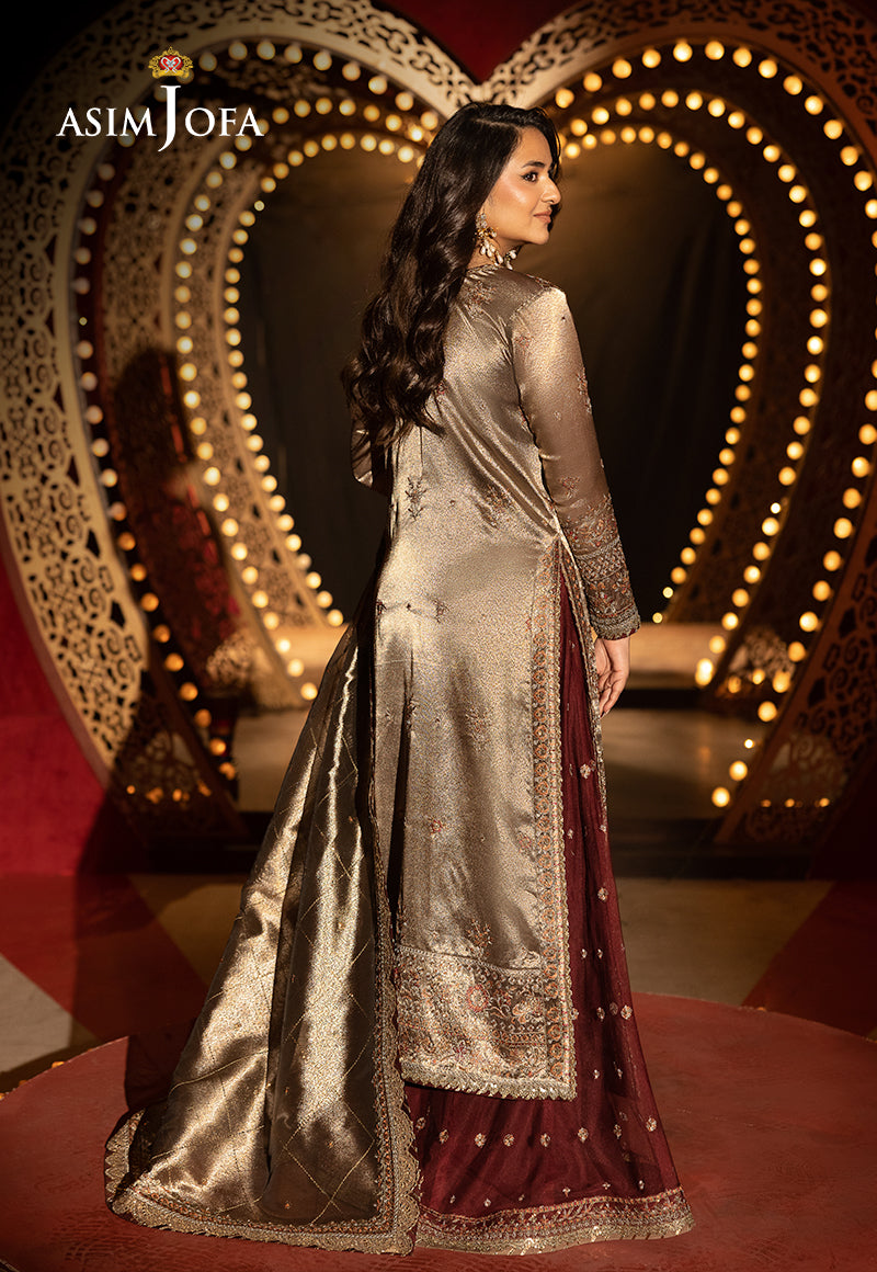 Asim Jofa | Luxury Festive Rejoice | AJLFF-09 S Copper Zari Tissue