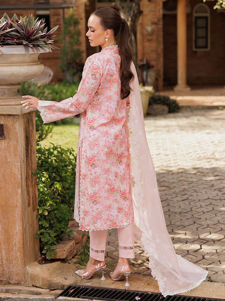 Rajbari | Floral Symphony Lawn 25 | RB-03 S Pink Lawn