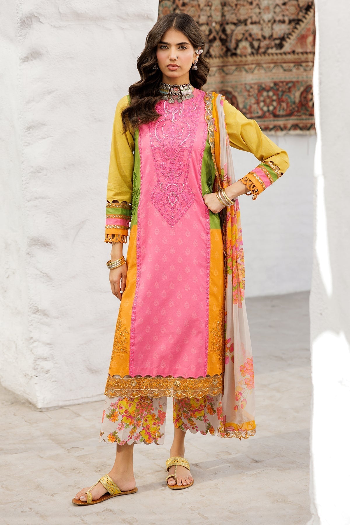Charizma | Rangoli Lawn | CRO5-04 XS Multi Lawn