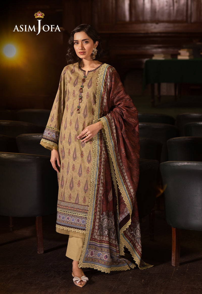 Asim Jofa | Prints Drop 2 | AJUBJ-47 XL Mint Lawn