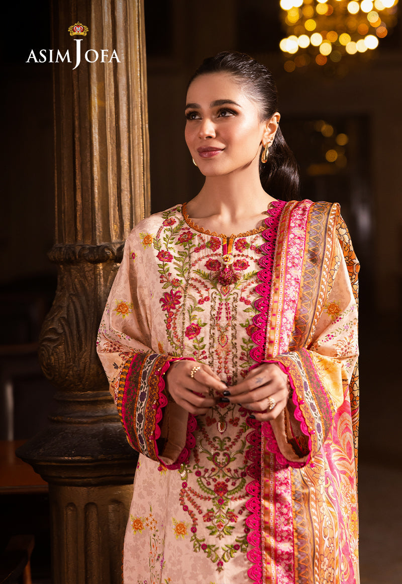 Asim Jofa | Prints Drop 2 | AJUBJ-02 XL Ivory Lawn