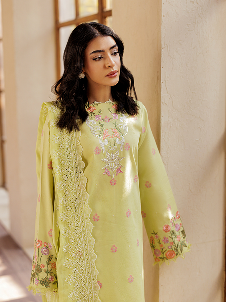 Rajbari | Amari Hybrid Jacquard Edition | Amari Jacquard - 08 XL Lime Jacquard Lawn