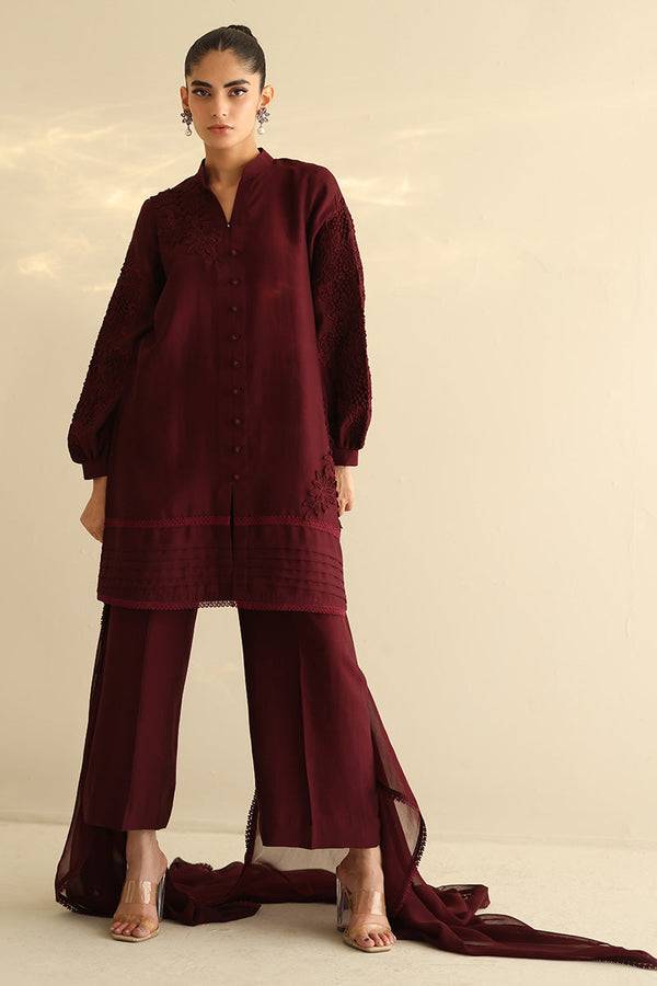 Sana Abbas | Mor Luxe | GARNET - Pakistani Designer Dress - by Sana Abbas - Type : Ladies Clothes - 100% Original at Saira Sultan