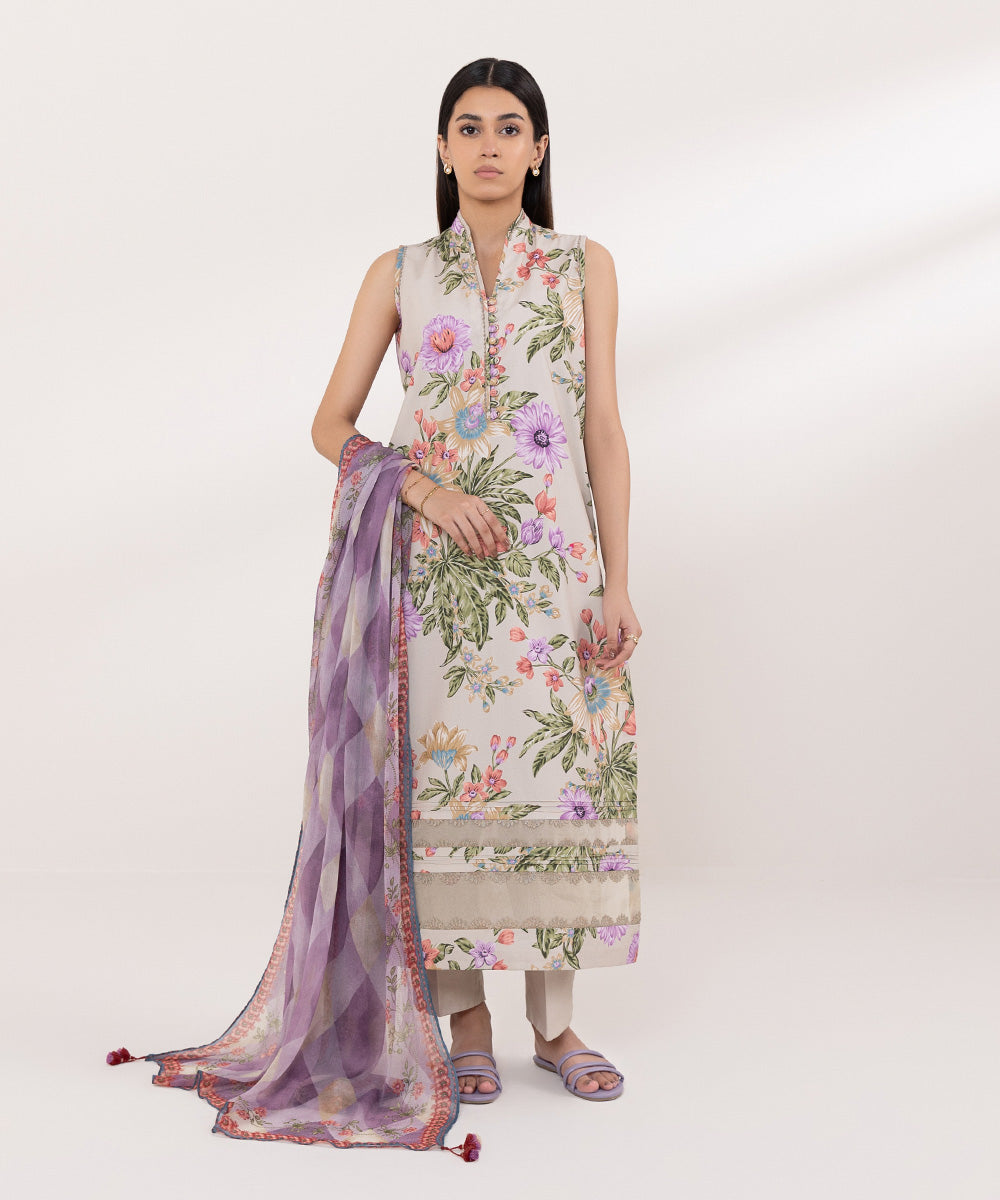 Sapphire | Intermix 2024 | Cambric Suit S-28 - Pakistani Designer Dress - by Sapphire | Type: Casuals - 100% Original at Saira Sultan