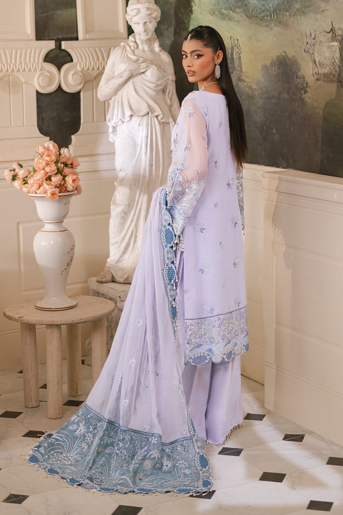 Raeesa Premium | Ada Premium Collection | HU - 43 Aynur S Lilac Organza