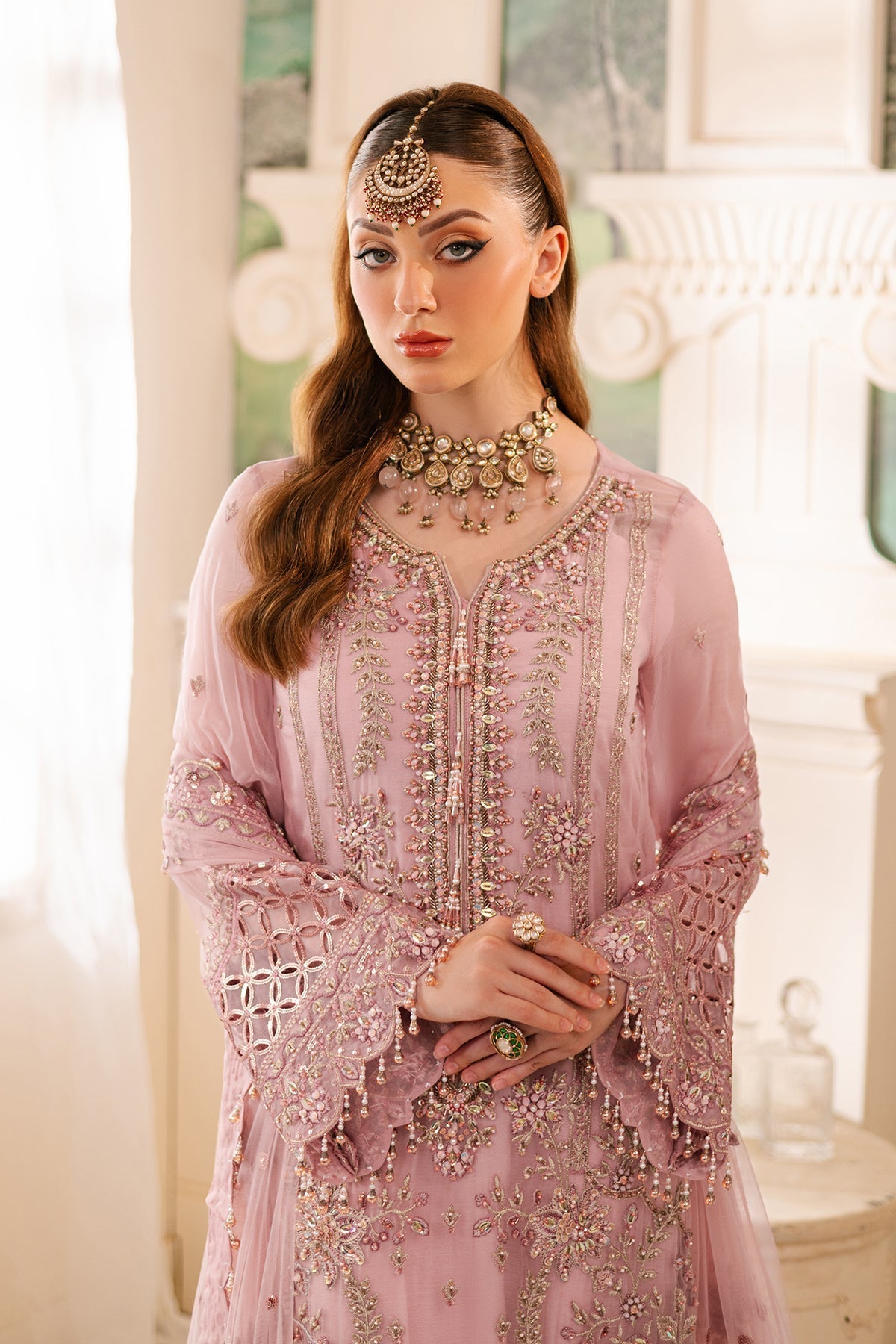 Raeesa Premium | Ada Premium Collection | HU - 50 Kitra L Pink Chiffon