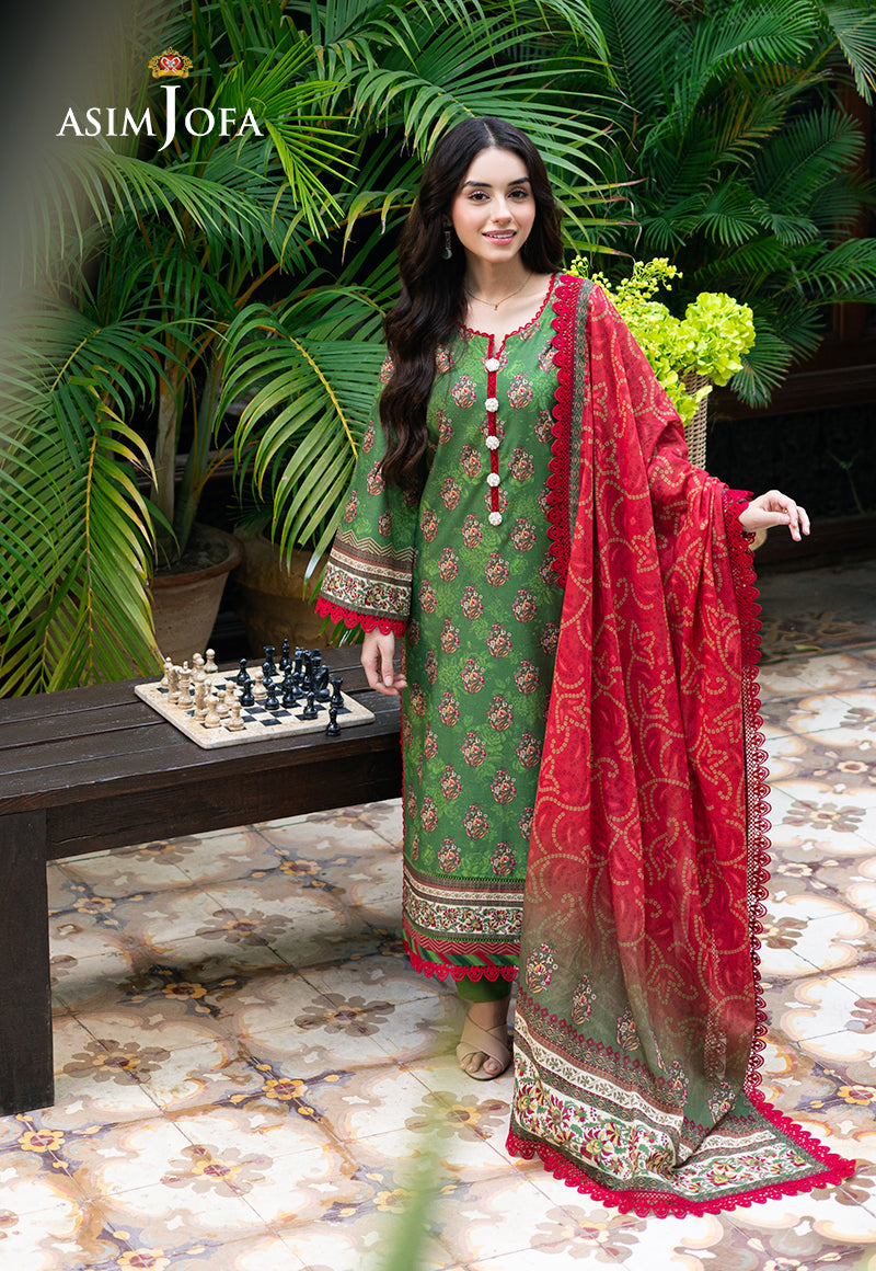 Asim Jofa | Prints Drop 2 | AJUUB-40 M Green Lawn