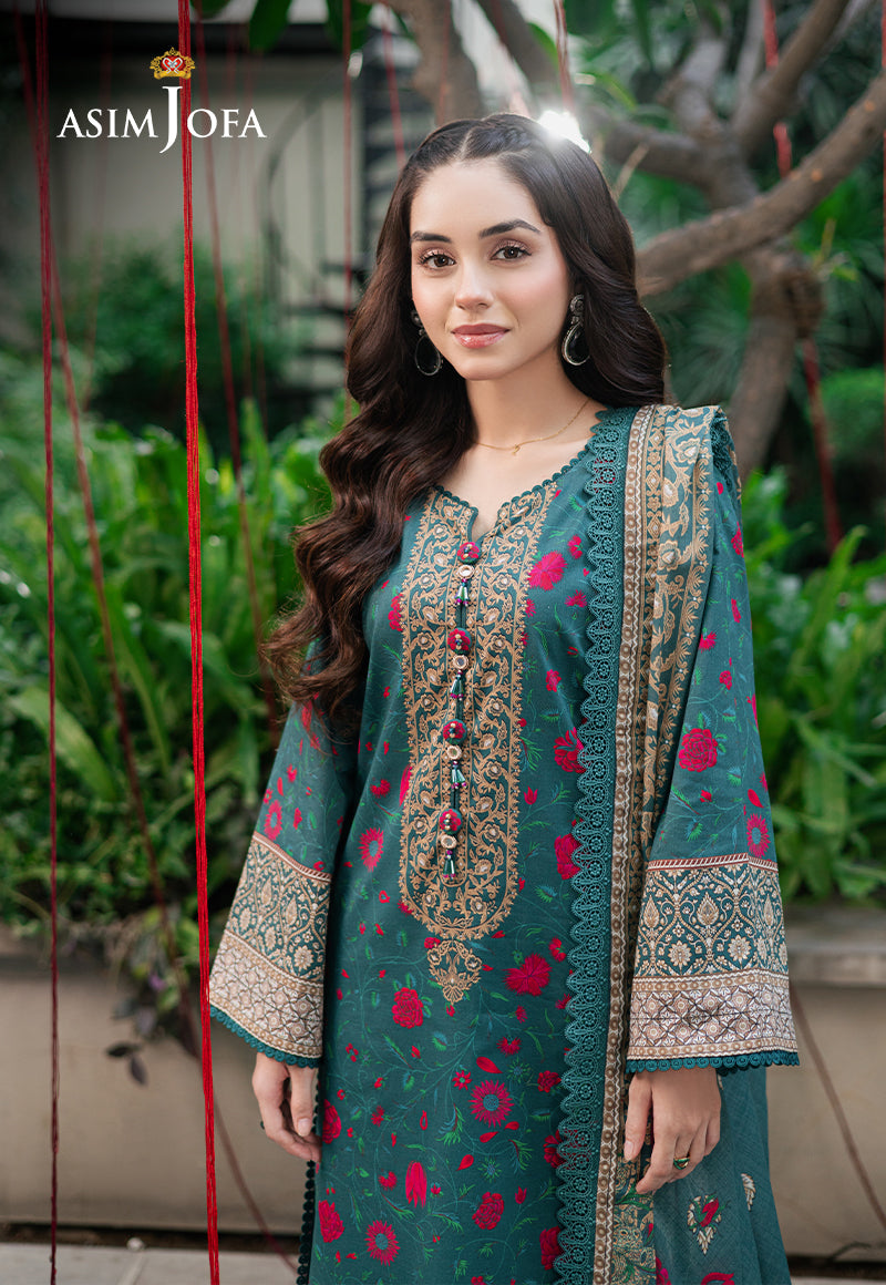 Asim Jofa | Prints Drop 2 | AJUUB-38 XL Emerald Green Lawn