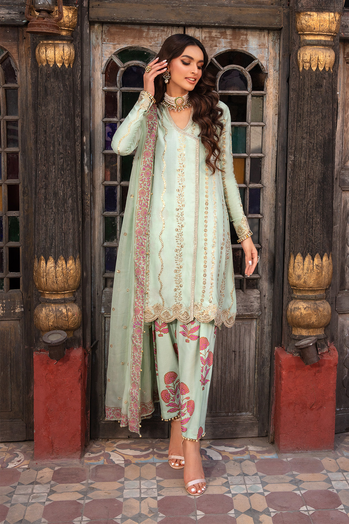 So Kamal | Wedding Festive 24 | SAWARA L Mint Green Chiffon