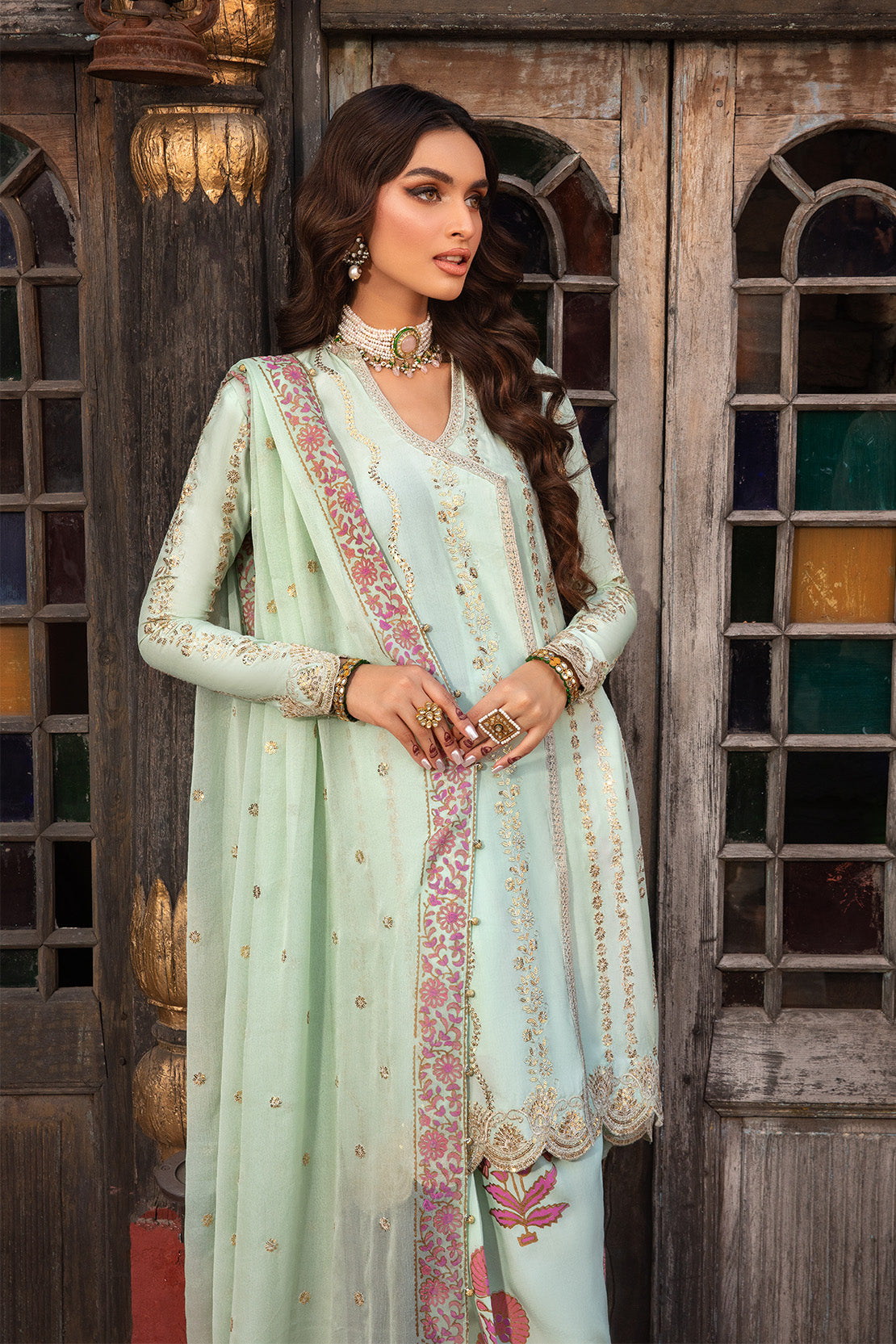So Kamal | Wedding Festive 24 | SAWARA M Mint Green Chiffon