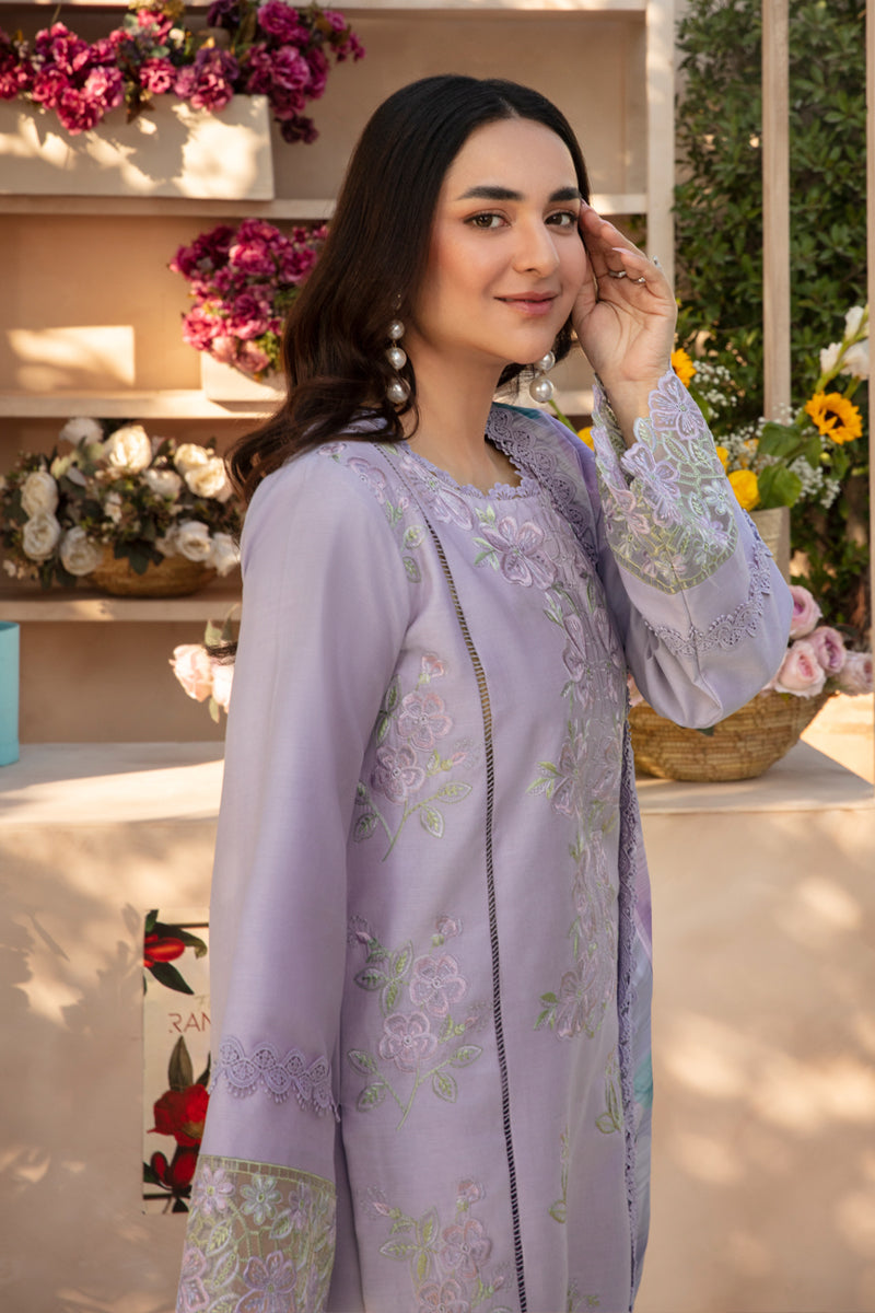 Rangrasiya | Florence Summer Edit 25 | Haneen S Light Lavender Lawn