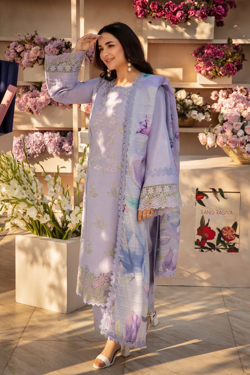 Rangrasiya | Florence Summer Edit 25 | Haneen XL Light Lavender Lawn