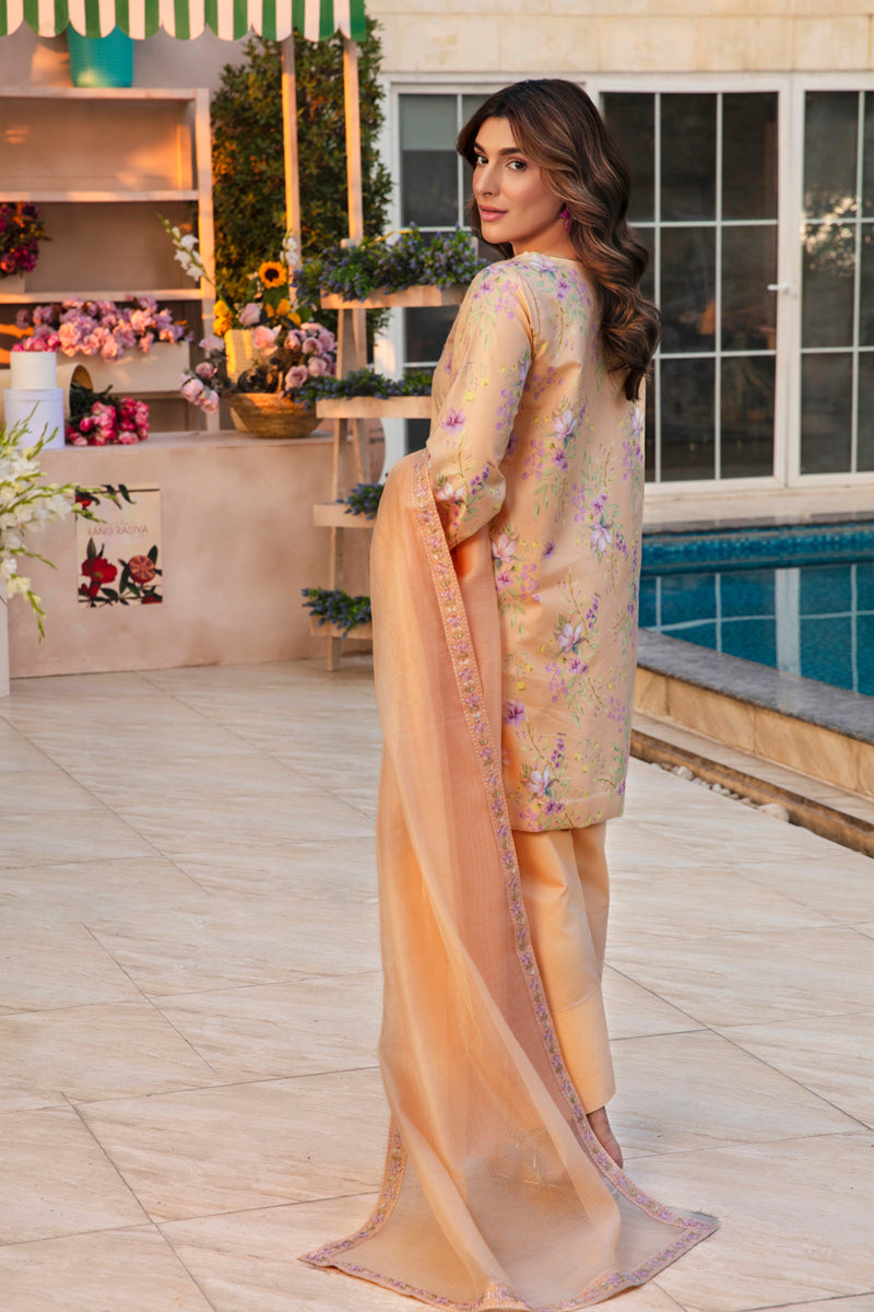 Rangrasiya | Florence Summer Edit 25 | Minahil S Peach Pink Lawn