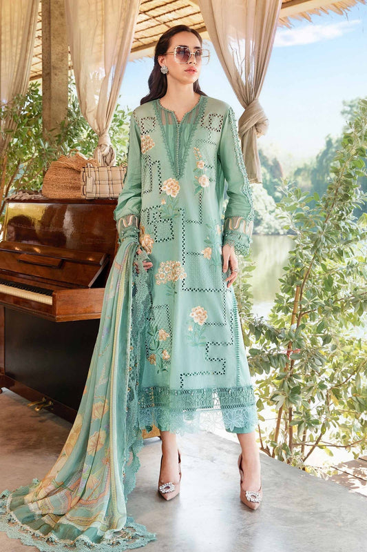 Maria B | M Prints 25 | MPT-2501-B XS Sea Green Lawn