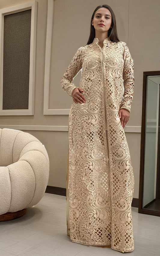 Threads and Motifs | Formal Dresses 25 | ORGANZA EMROIDERED JACKET - Pakistani Designer Dress - by Threads and Motifs - Type : Ladies Clothes - 100% Original at Saira Sultan