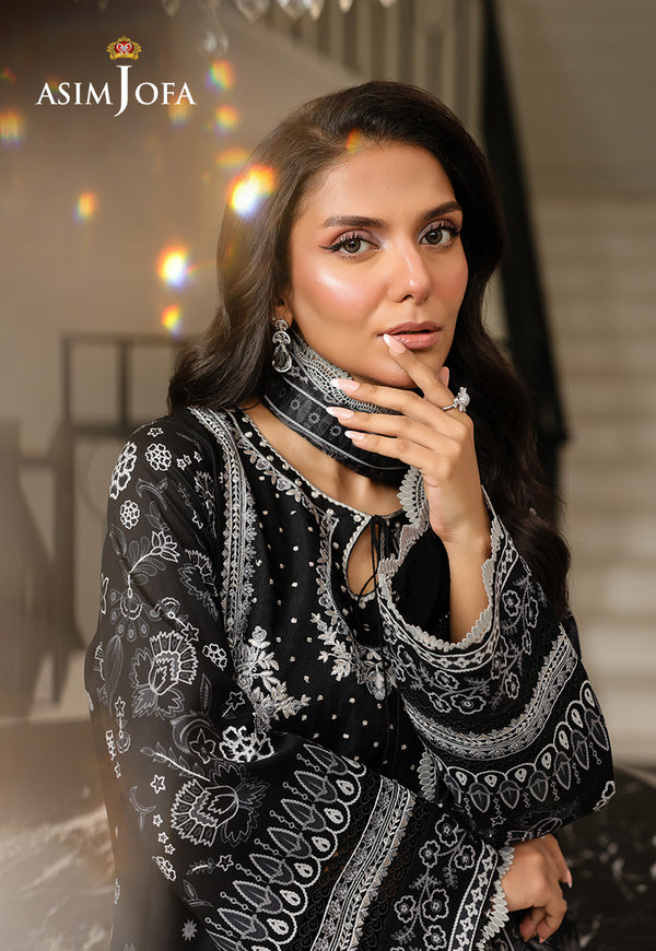 Asim Jofa | Summer Rhapsody | AJMCH-06 EMBROIDERED LAWN - Pakistani Designer Dress - by Asim Jofa - Type : Ladies Clothes - 100% Original at Saira Sultan