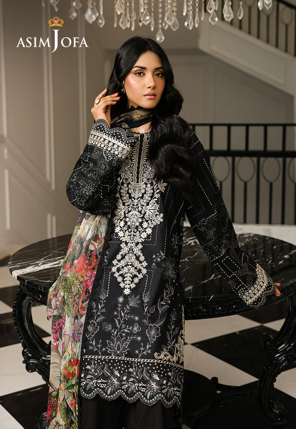 Asim Jofa | Summer Rhapsody | AJMCH-12 EMBROIDERED LAWN - Pakistani Designer Dress - by Asim Jofa - Type : Ladies Clothes - 100% Original at Saira Sultan
