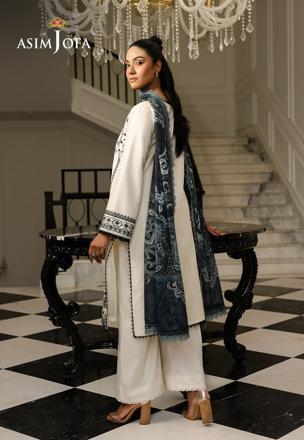 Asim Jofa | Summer Rhapsody | AJMCH-02 EMBROIDERED CAMBRIC - Pakistani Designer Dress - by Asim Jofa - Type : Ladies Clothes - 100% Original at Saira Sultan