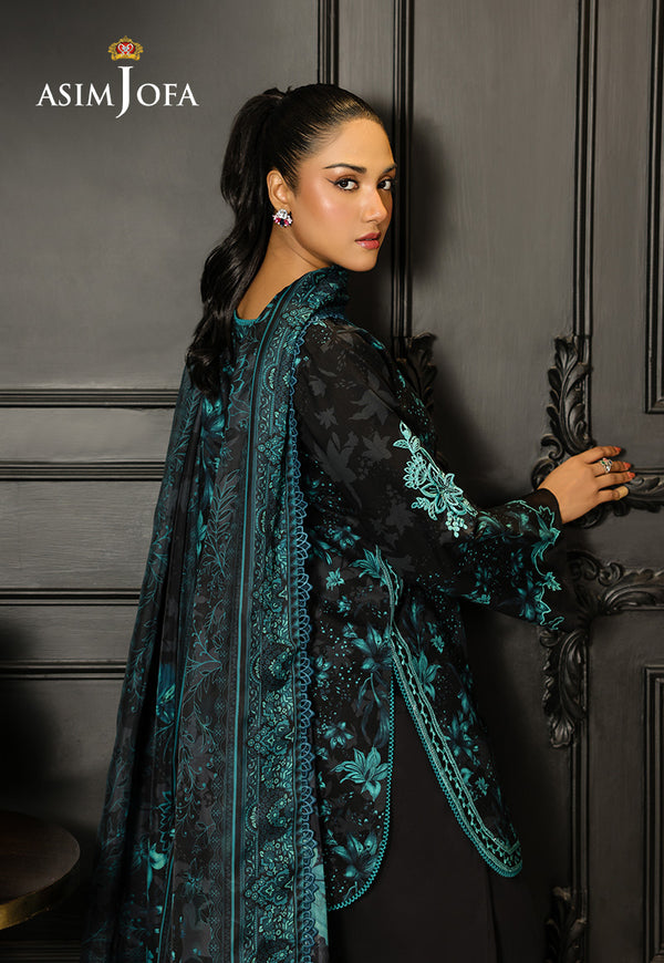 Asim Jofa | Summer Rhapsody | AJMCH-05 EMBROIDERED LAWN - Pakistani Designer Dress - by Asim Jofa - Type : Ladies Clothes - 100% Original at Saira Sultan