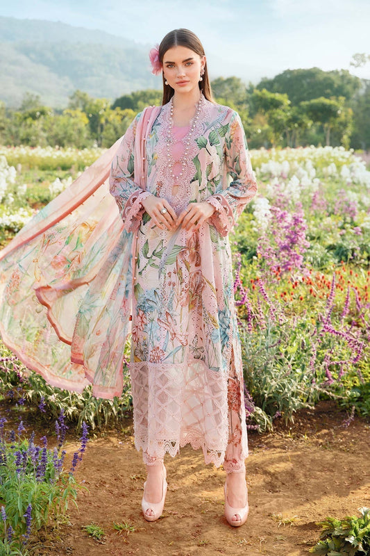 Maria B | M Prints 25 | MPT-2502-A XS Pink Lawn
