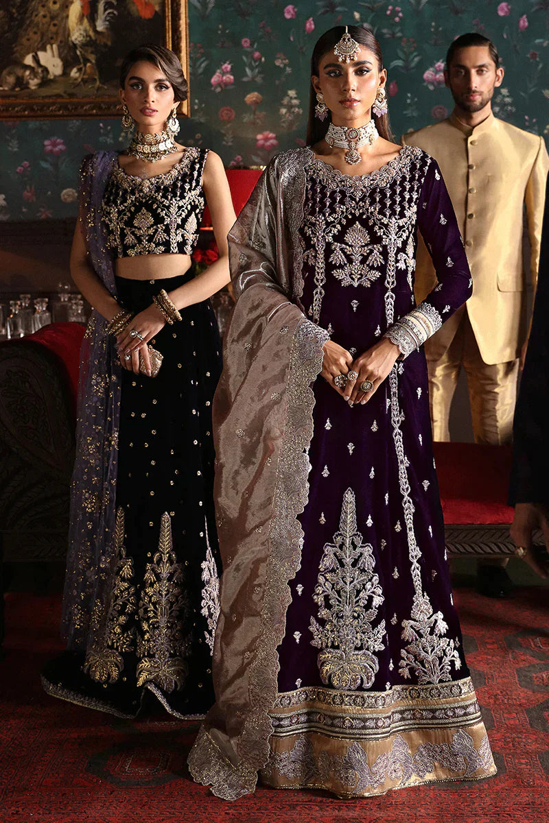 Mushq | Niloufer Velvet Edit 23 | Shirin - Pakistani Designer Dress - by Mushq | Type: Bridal - 100% Original at Saira Sultan