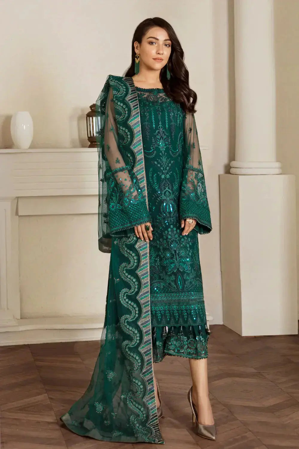 Baroque | Formals Collection | UF-33 - Pakistani Designer Dress - by Baroque | Type: Formal - 100% Original at Saira Sultan
